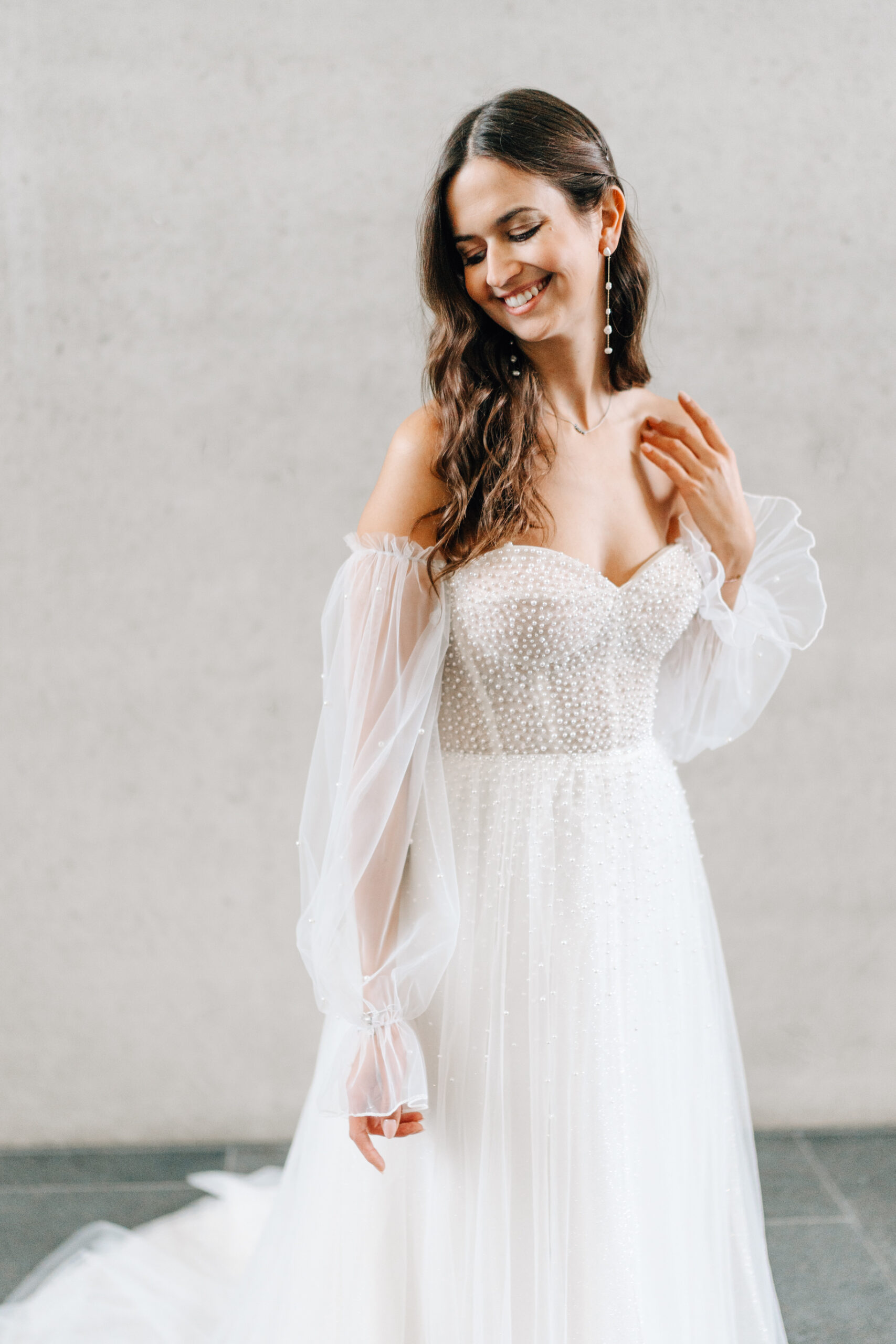 Brautkleid Schleier und Spitze